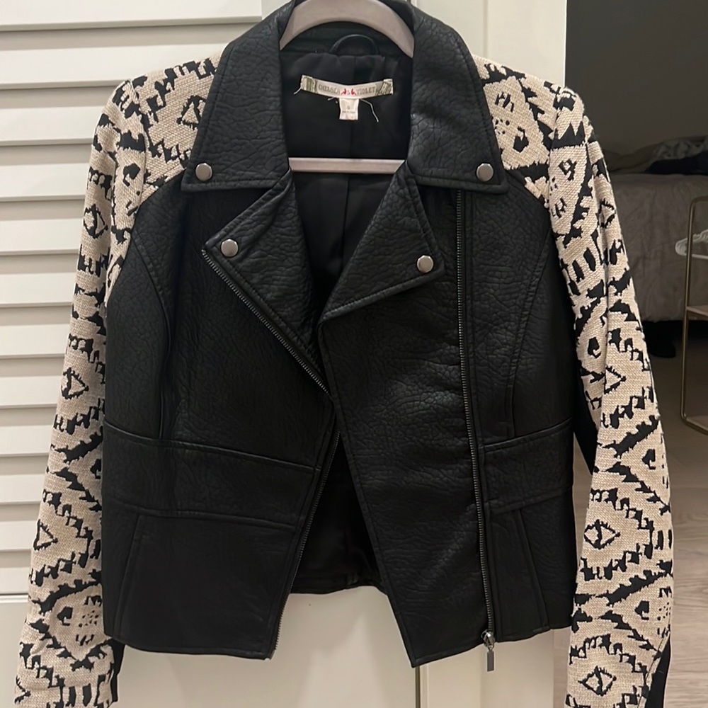 Chelsea & Violet Faux Leather Jacket (Small)